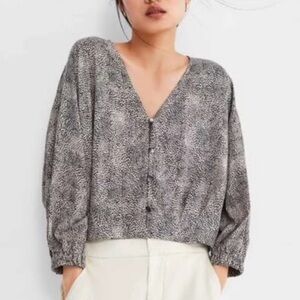 Zara printed blouse XS size
